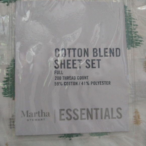 Martha Stewart Collection Holiday Printed 4 Pc. Sheet Set, Full - $110 - Picture 4 of 4